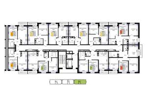 1-к квартира, вторичка, 38м2, 4/16 этаж