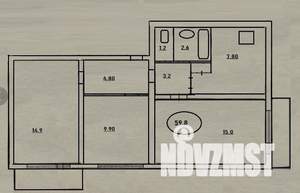 3-к квартира, вторичка, 60м2, 5/9 этаж