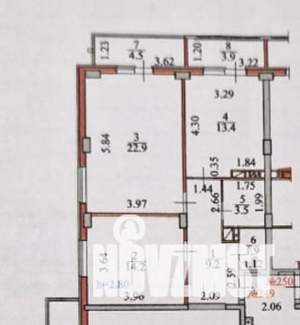 2-к квартира, вторичка, 70м2, 13/16 этаж