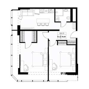 3-к квартира, строящийся дом, 79м2, 10/19 этаж
