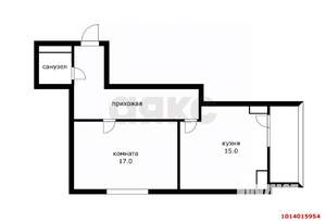 1-к квартира, вторичка, 46м2, 13/17 этаж