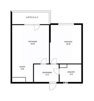 1-к квартира, вторичка, 36м2, 12/16 этаж