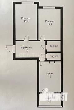 2-к квартира, вторичка, 58м2, 19/21 этаж