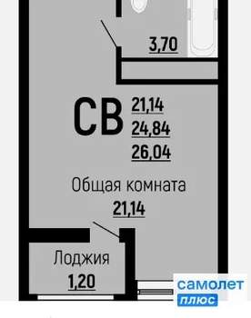 Студия квартира, вторичка, 26м2, 18/24 этаж