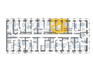 2-к квартира, строящийся дом, 61м2, 5/12 этаж