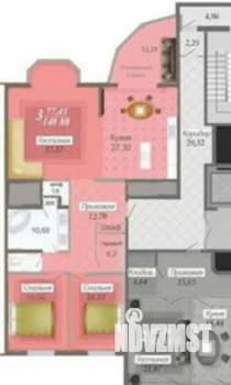 3-к квартира, вторичка, 140м2, 9/22 этаж