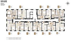 1-к квартира, строящийся дом, 32м2, 12/18 этаж