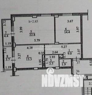 2-к квартира, вторичка, 65м2, 9/16 этаж