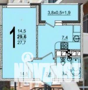1-к квартира, вторичка, 29м2, 5/18 этаж