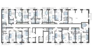 3-к квартира, строящийся дом, 85м2, 1/12 этаж