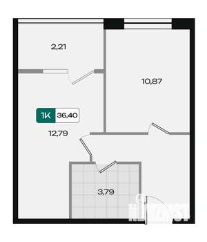 1-к квартира, вторичка, 36м2, 15/18 этаж