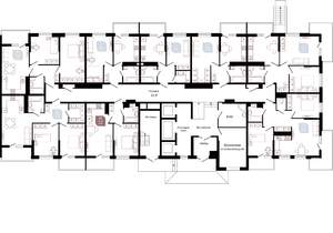 1-к квартира, сданный дом, 42м2, 1/22 этаж