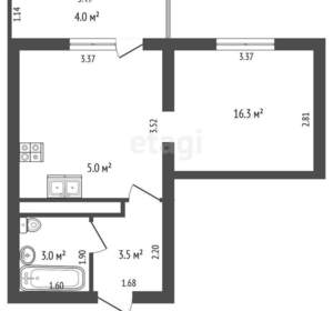 1-к квартира, вторичка, 28м2, 1/16 этаж