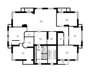 4-к квартира, вторичка, 292м2, 4/12 этаж