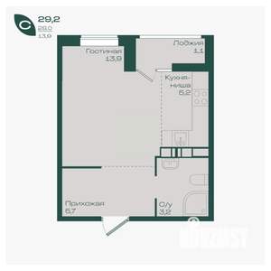 Студия квартира, вторичка, 29м2, 5/18 этаж