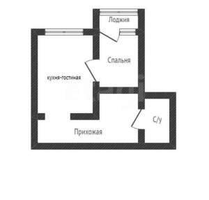 1-к квартира, вторичка, 37м2, 18/19 этаж
