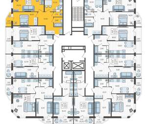 2-к квартира, вторичка, 67м2, 5/16 этаж