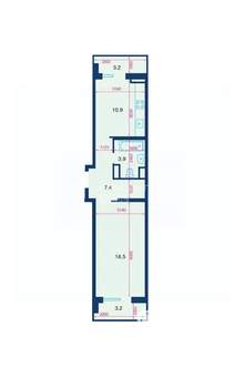 1-к квартира, вторичка, 41м2, 9/21 этаж