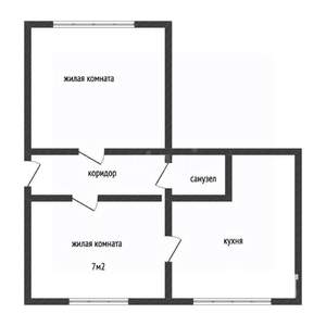 2-к квартира, вторичка, 45м2, 1/5 этаж