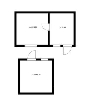 2-к квартира, вторичка, 28м2, 1/1 этаж