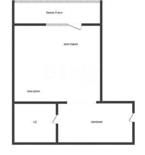 Студия квартира, вторичка, 24м2, 8/16 этаж