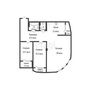 3-к квартира, вторичка, 101м2, 3/12 этаж