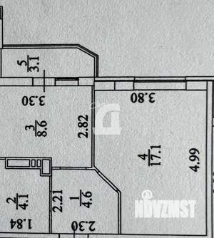 1-к квартира, вторичка, 38м2, 16/18 этаж