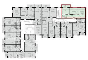 2-к квартира, строящийся дом, 61м2, 2/3 этаж