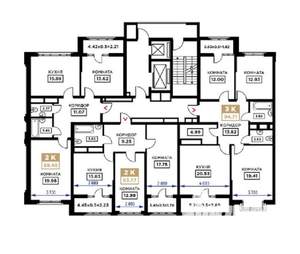 3-к квартира, строящийся дом, 95м2, 5/25 этаж