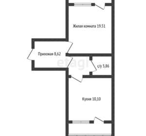1-к квартира, вторичка, 46м2, 2/16 этаж