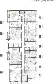 1-к квартира, вторичка, 37м2, 3/24 этаж
