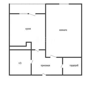 1-к квартира, вторичка, 38м2, 3/16 этаж