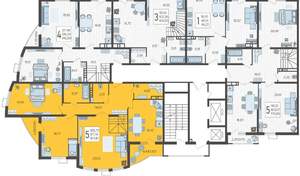 5-к квартира, вторичка, 194м2, 20/21 этаж