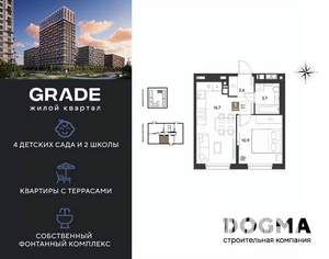 1-к квартира, вторичка, 34м2, 8/9 этаж