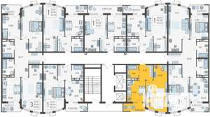 1-к квартира, вторичка, 40м2, 20/21 этаж