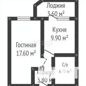 1-к квартира, вторичка, 36м2, 1/10 этаж
