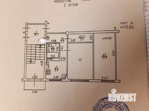 2-к квартира, вторичка, 45м2, 1/5 этаж