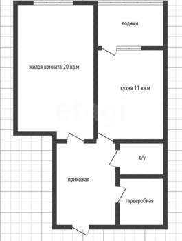1-к квартира, вторичка, 38м2, 12/17 этаж