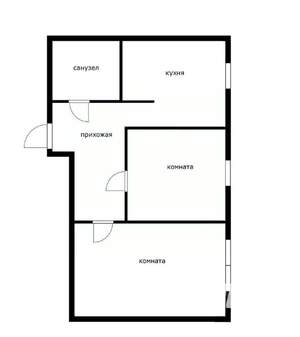 2-к квартира, вторичка, 42м2, 6/6 этаж