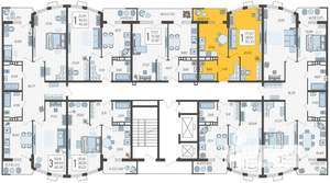 1-к квартира, вторичка, 40м2, 20/21 этаж