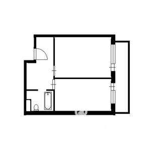 1-к квартира, вторичка, 37м2, 1/6 этаж