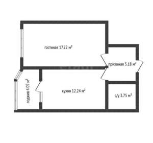 1-к квартира, вторичка, 40м2, 21/24 этаж