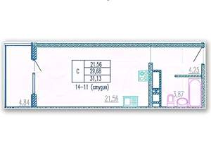 1-к квартира, вторичка, 29м2, 24/25 этаж