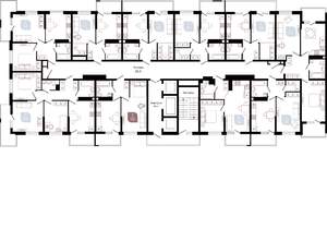 1-к квартира, сданный дом, 40м2, 18/22 этаж