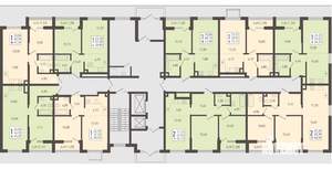 1-к квартира, вторичка, 46м2, 1/8 этаж