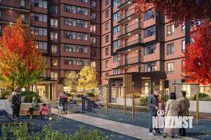 1-к квартира, строящийся дом, 42м2, 13/24 этаж