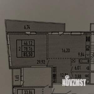 2-к квартира, вторичка, 86м2, 20/26 этаж