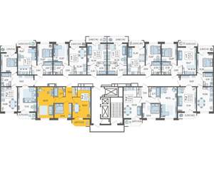 2-к квартира, вторичка, 61м2, 23/23 этаж
