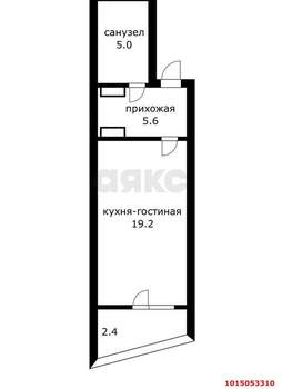 Студия квартира, вторичка, 32м2, 18/25 этаж