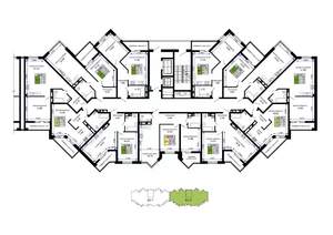 1-к квартира, вторичка, 46м2, 3/12 этаж